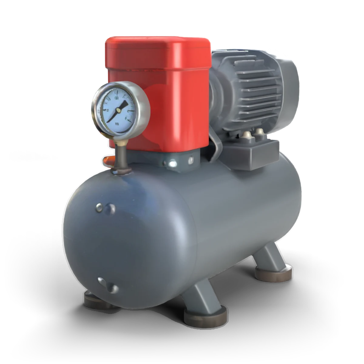 Air Compressor 3D model (angle)