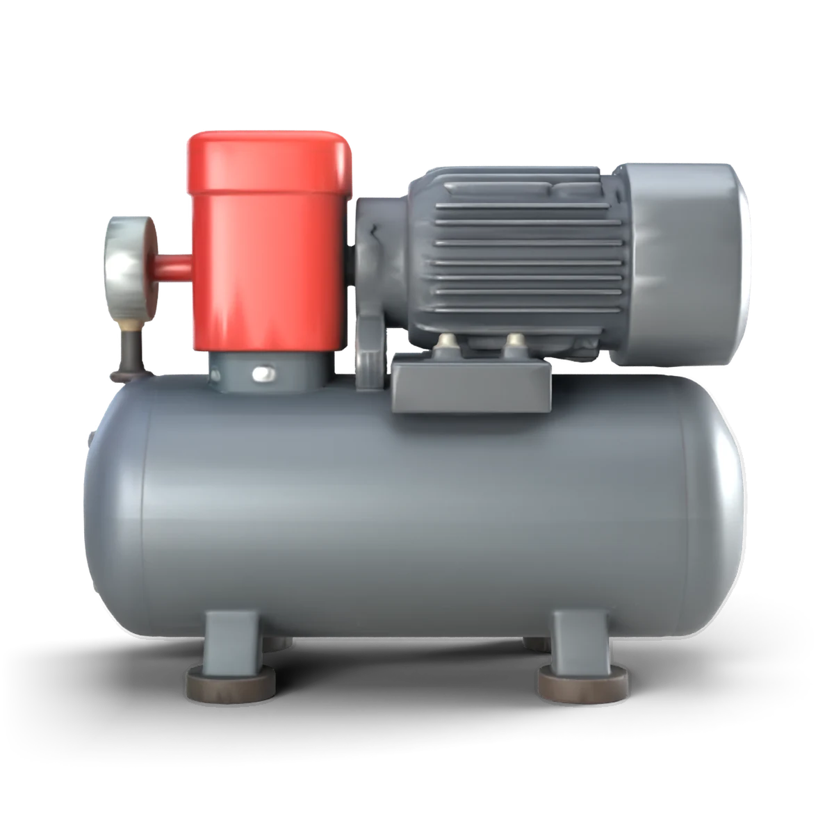 Air Compressor 3D model (side)