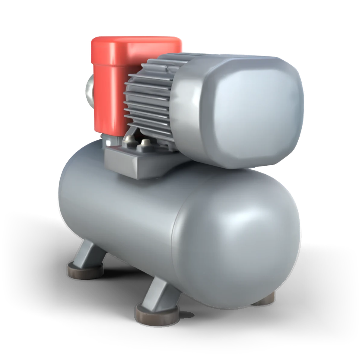 Air Compressor 3D model (back angle)