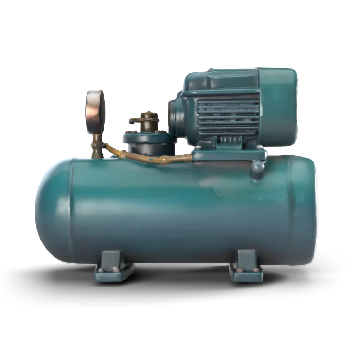 Air Compressor Tank 3D model (side)