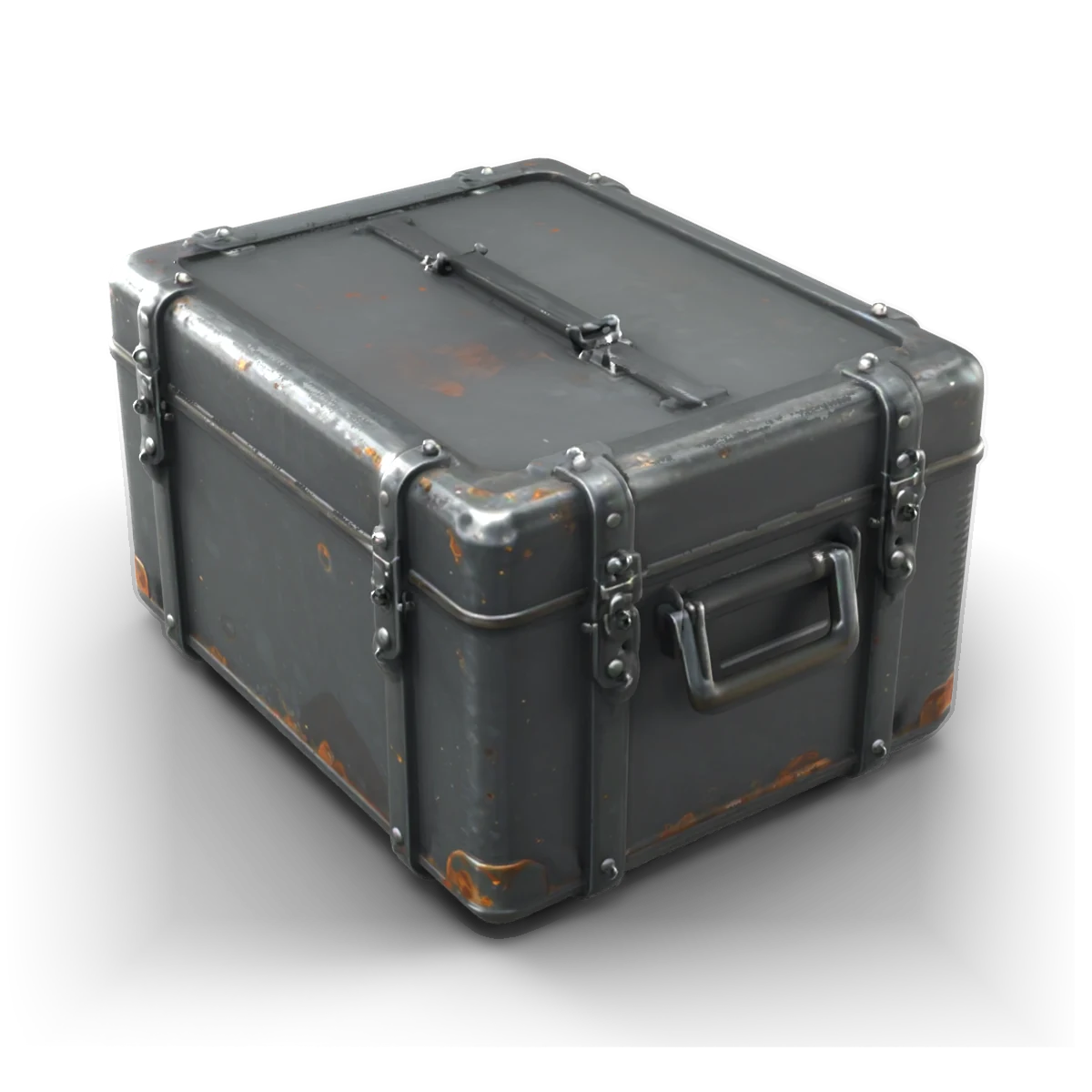 Ammo Crate 3D model (from above)