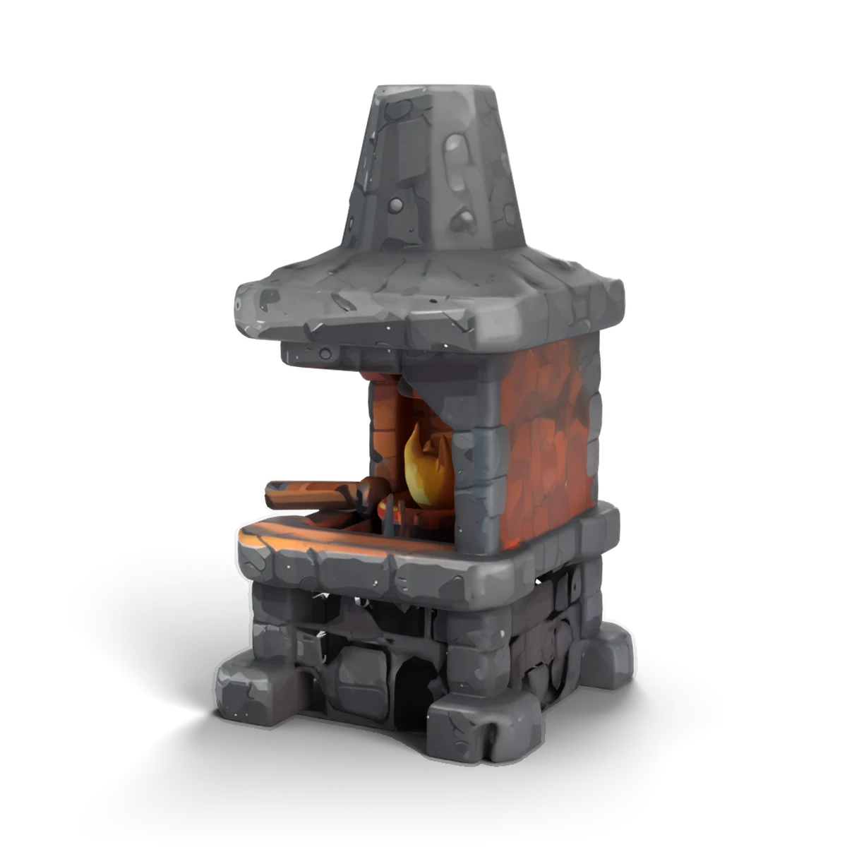 Blacksmith Forge 3D model (angle)