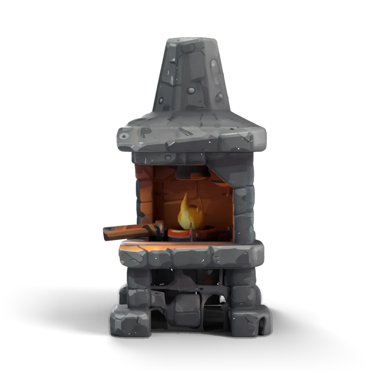 Blacksmith Forge 3D model (front)