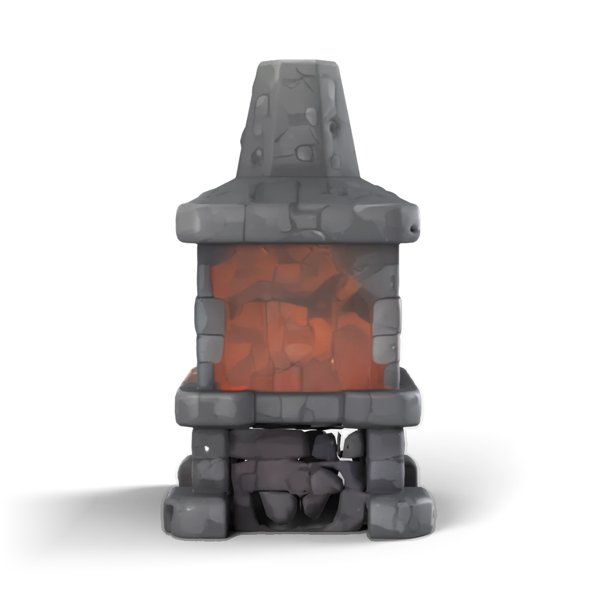 Blacksmith Forge 3D model (side)