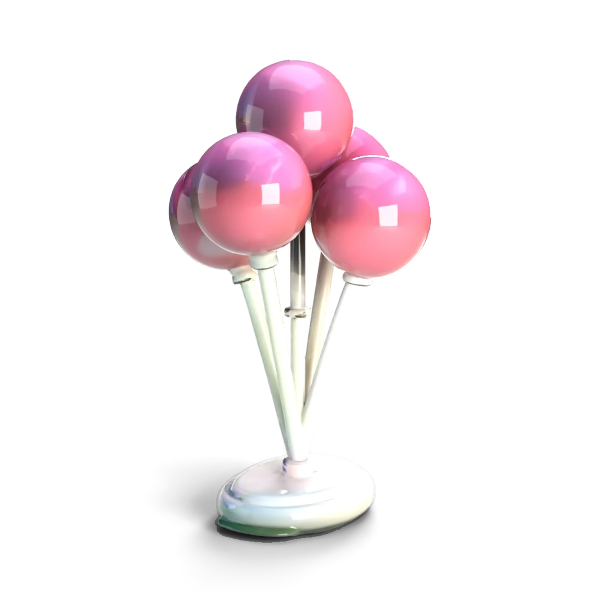 陶器のキャンディ立ての 3D モデル(斜め前)