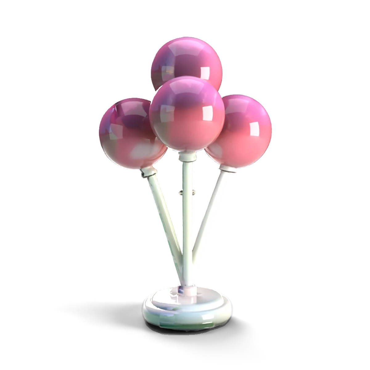 陶器のキャンディ立ての 3D モデル(正面)
