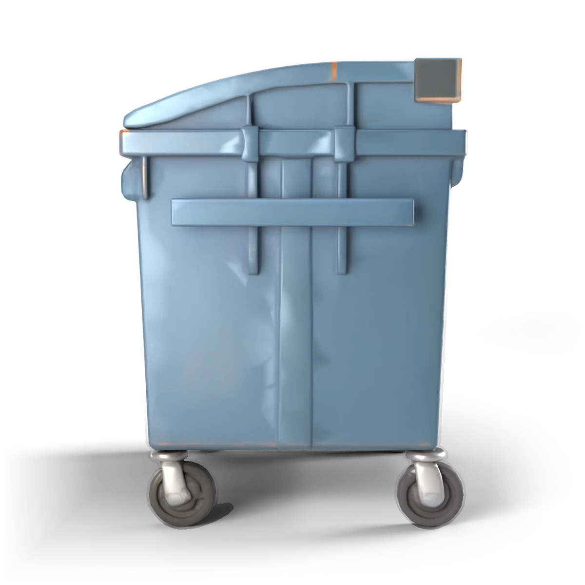 Dumpster 3D model (side)