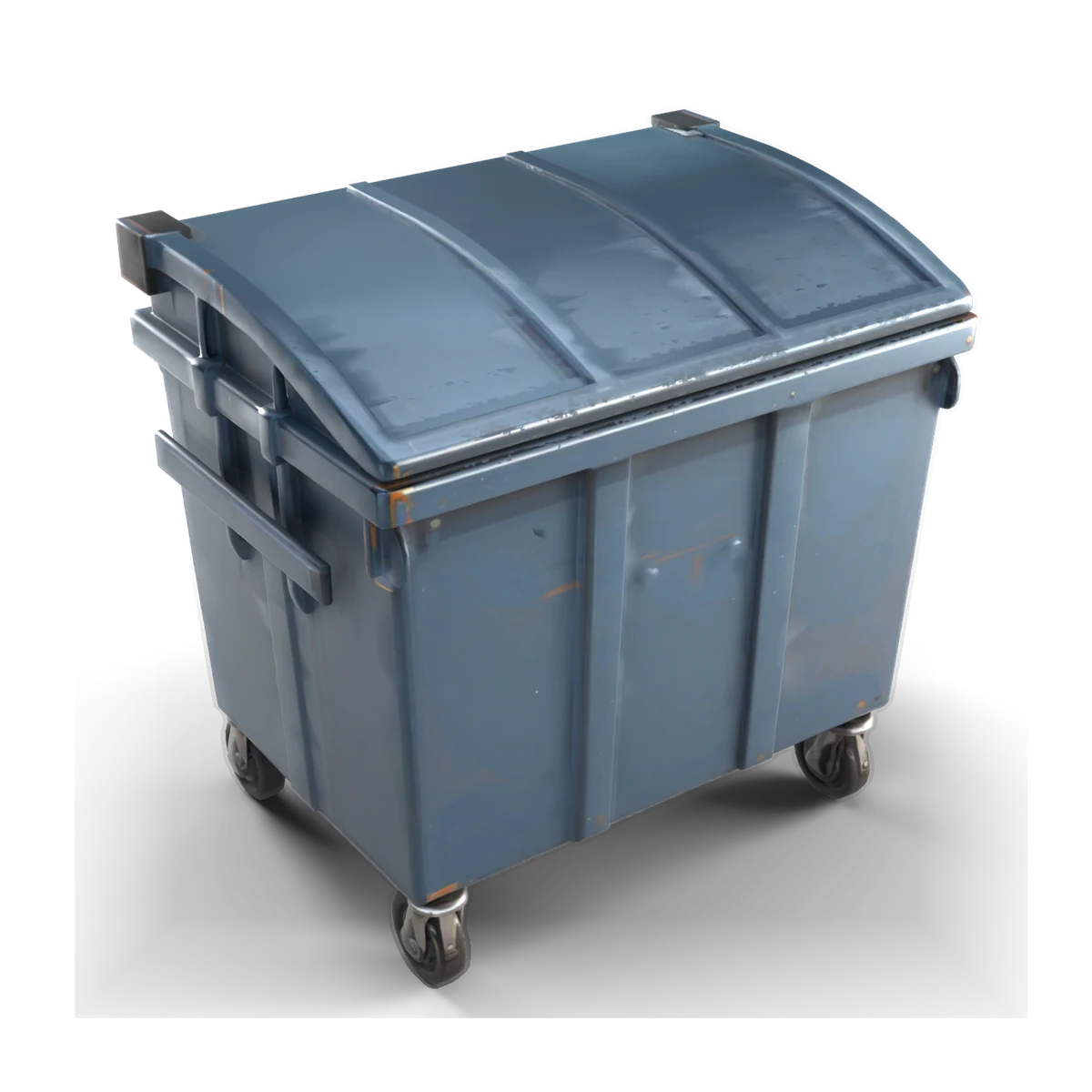 Dumpster 3D model (from above)