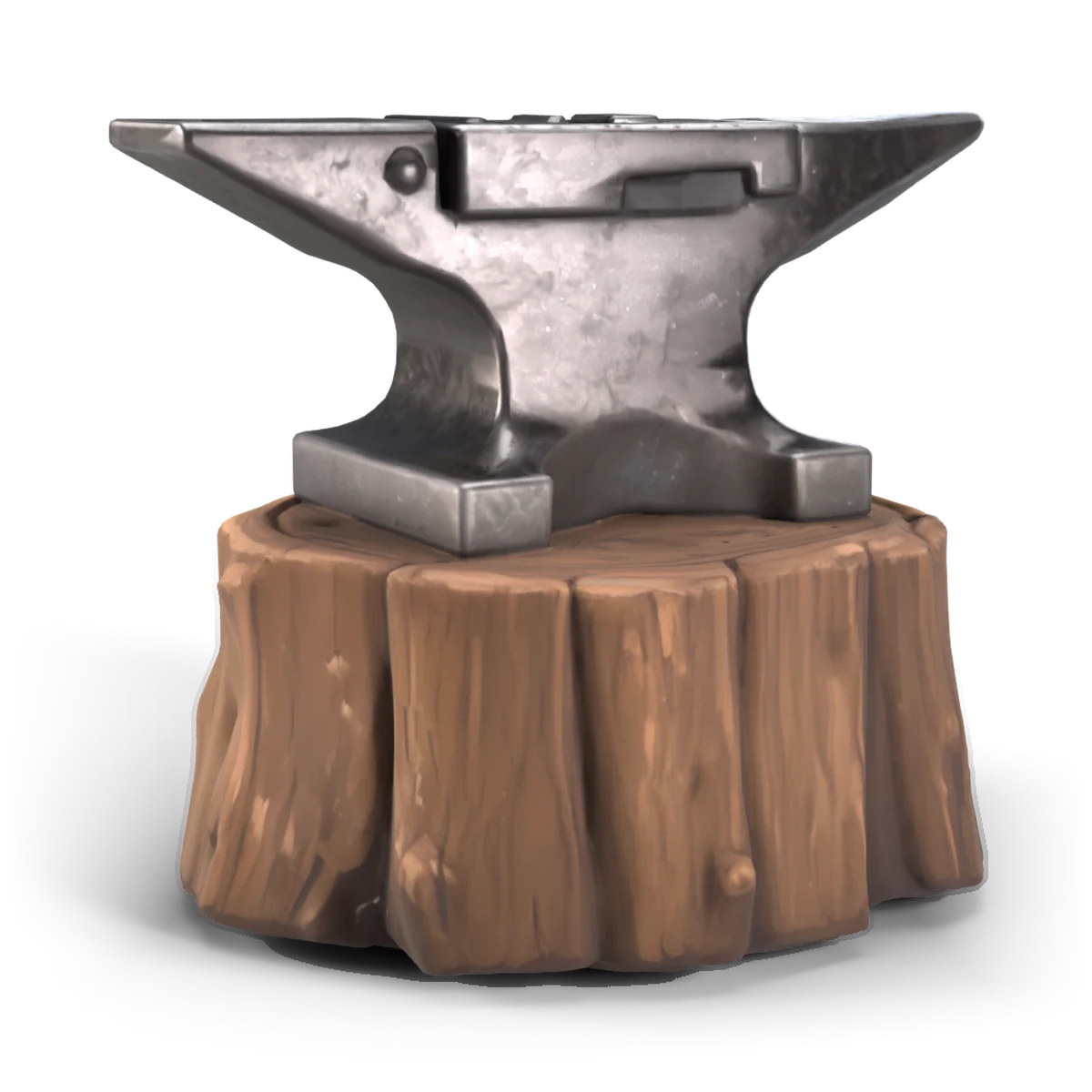 農場の金床の 3D モデル(斜め後ろ)