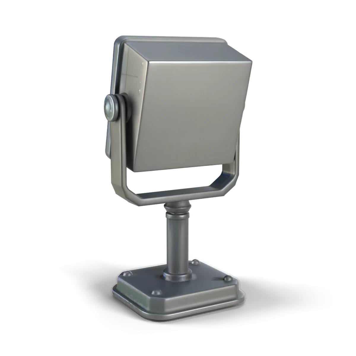 投光器の 3D モデル(斜め後ろ)