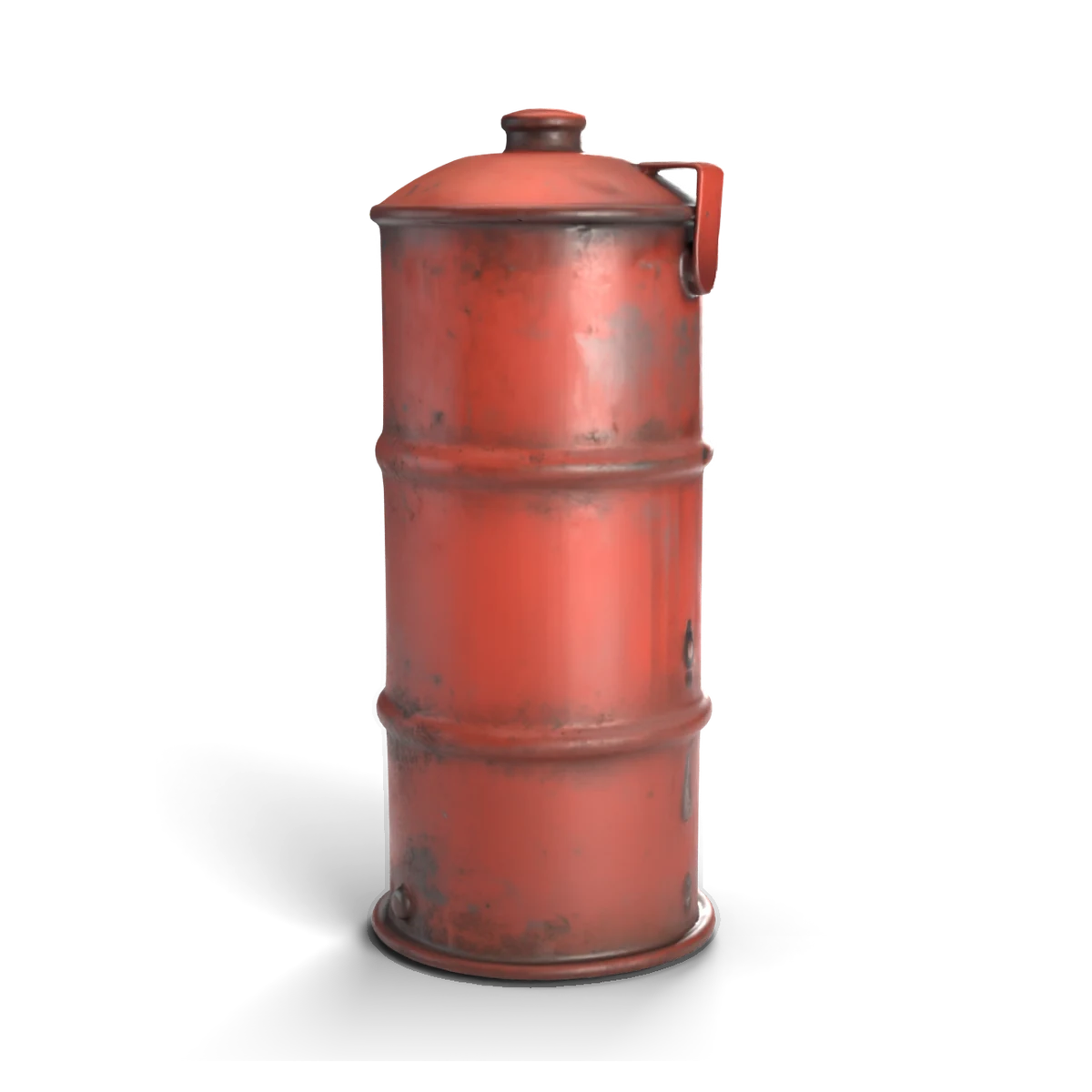 Fuel Drum 3D model (angle)
