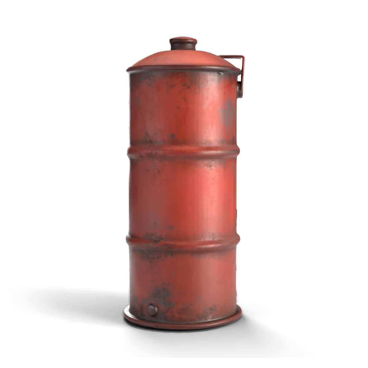 Fuel Drum 3D model (front)