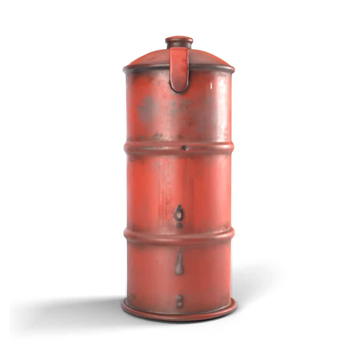 Fuel Drum 3D model (side)