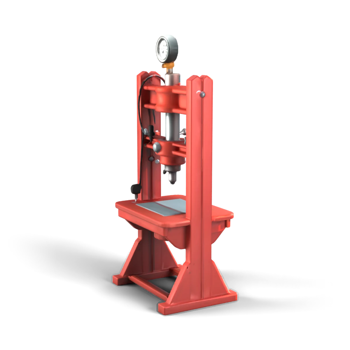 Small Hydraulic Press 3D model (back angle)