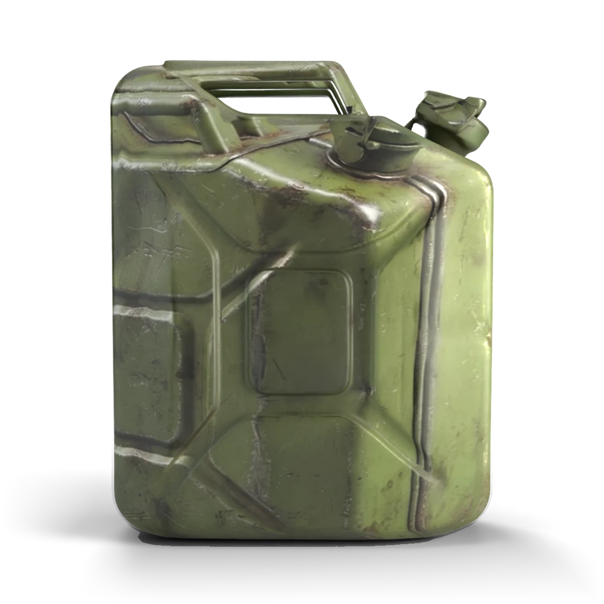 携行缶の 3D モデル(正面)