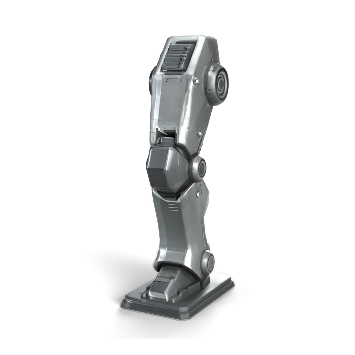Mech Thigh 3D model (angle)