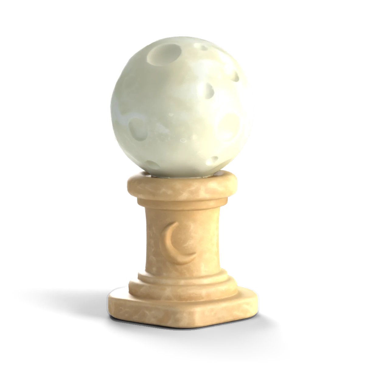 Moon Orb Pedestal 3D model (front)