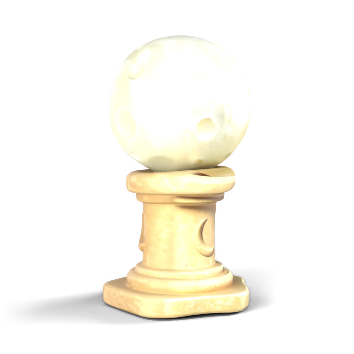 Moon Orb Pedestal 3D model (side)