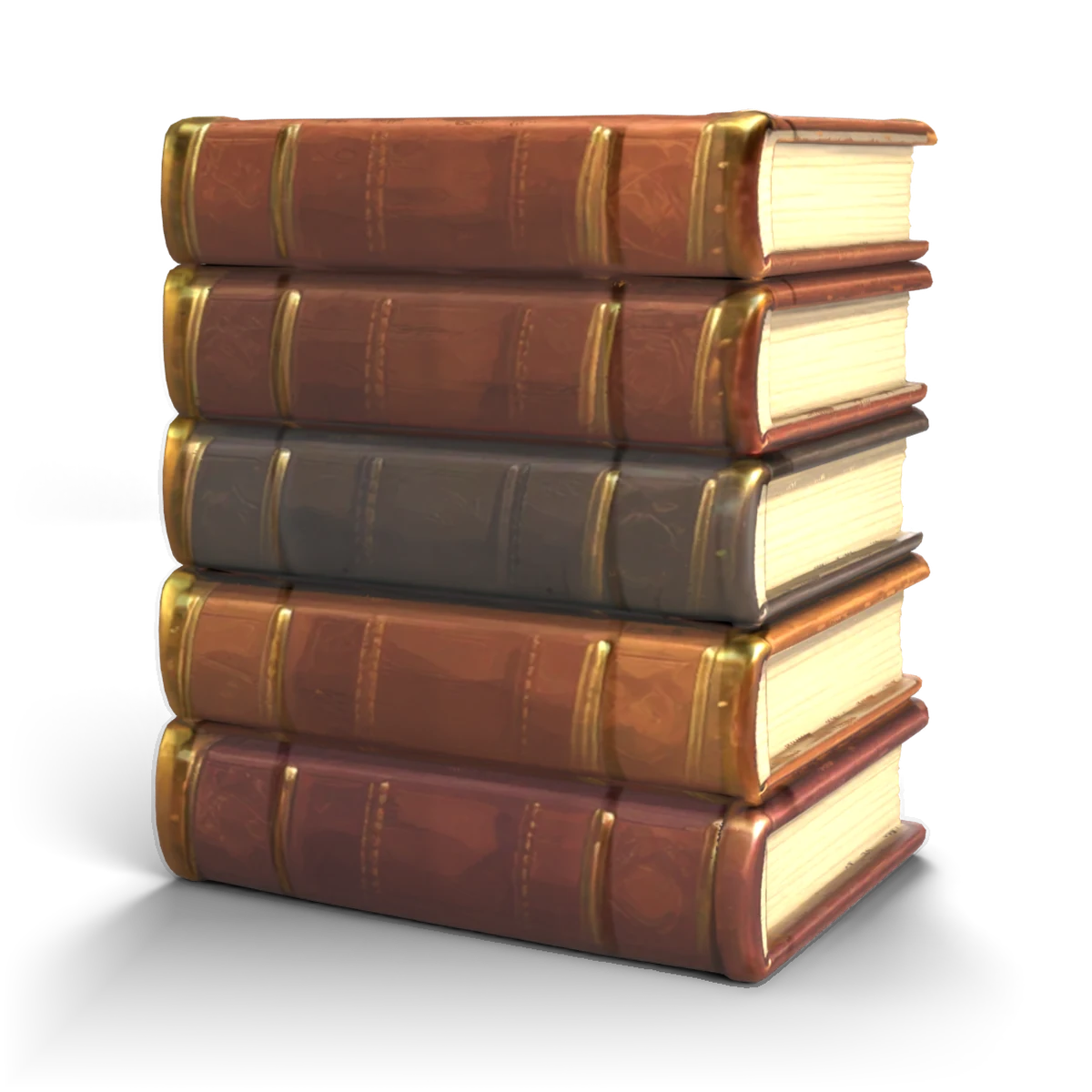 Spellbook Stack 3D model (angle)