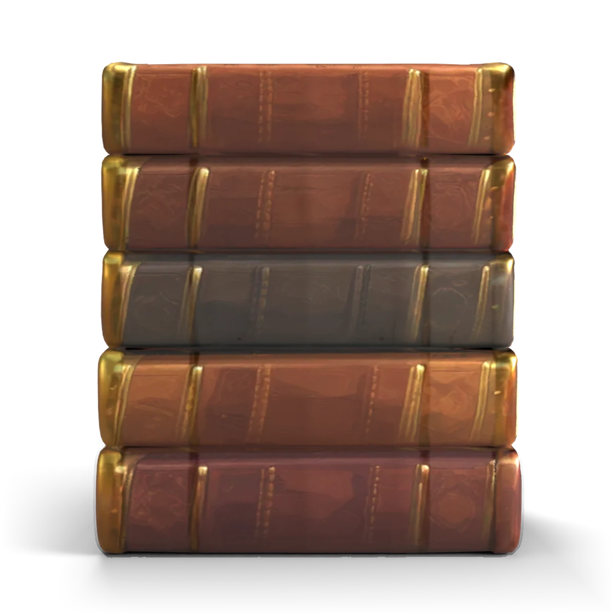 Spellbook Stack 3D model (front)