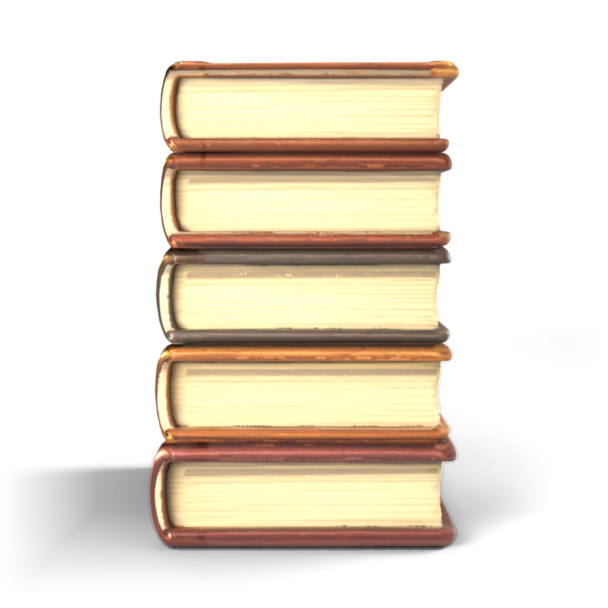 Spellbook Stack 3D model (side)