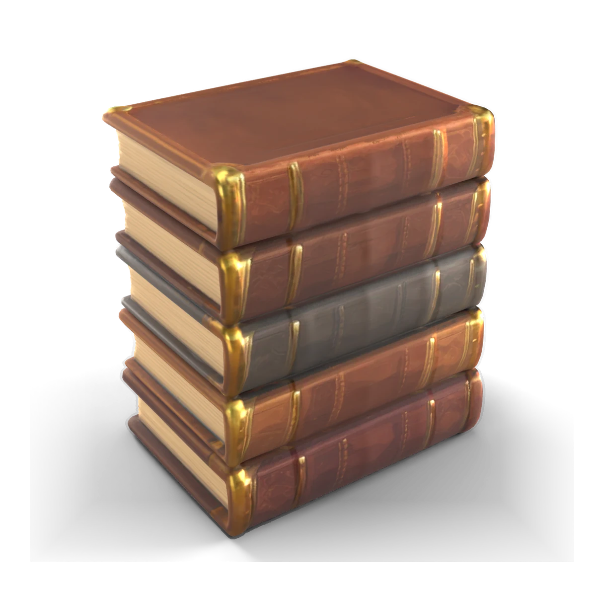 Spellbook Stack 3D model (from above)
