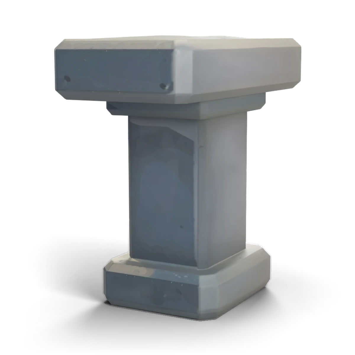 Stone Altar Block 3D model (angle)