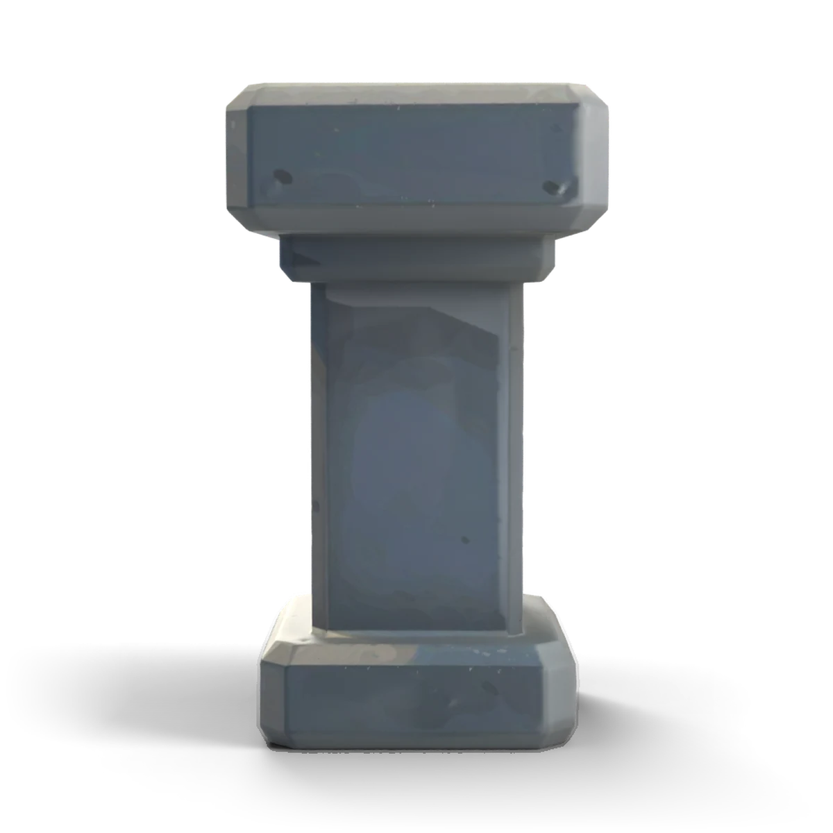 Stone Altar Block 3D model (front)