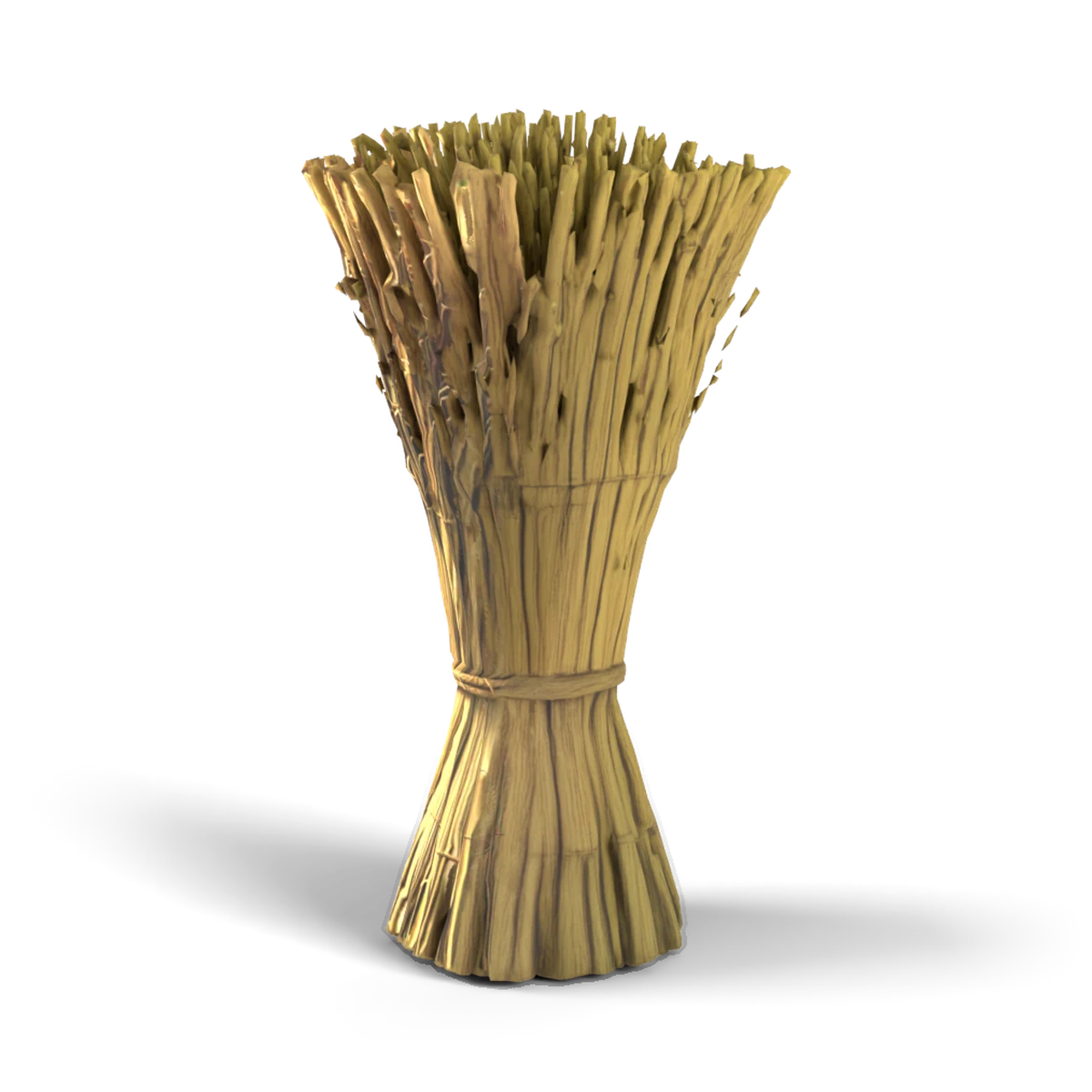 Straw Bundle 3D model (back angle)