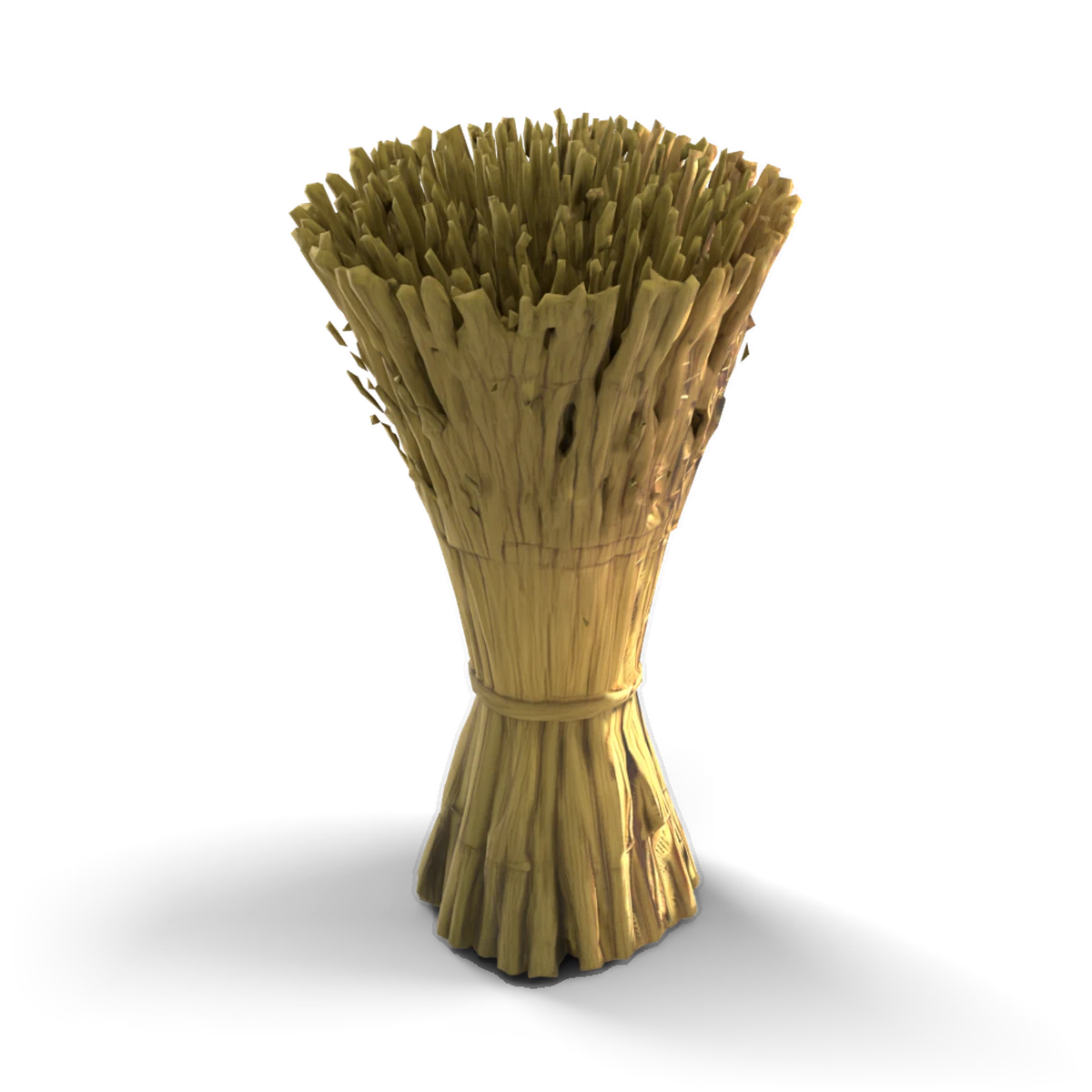 Straw Bundle 3D model (from above)