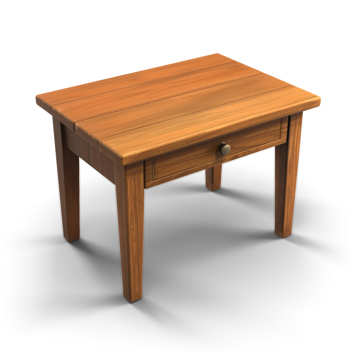Gravekeeper's Desk 3D model (from above)